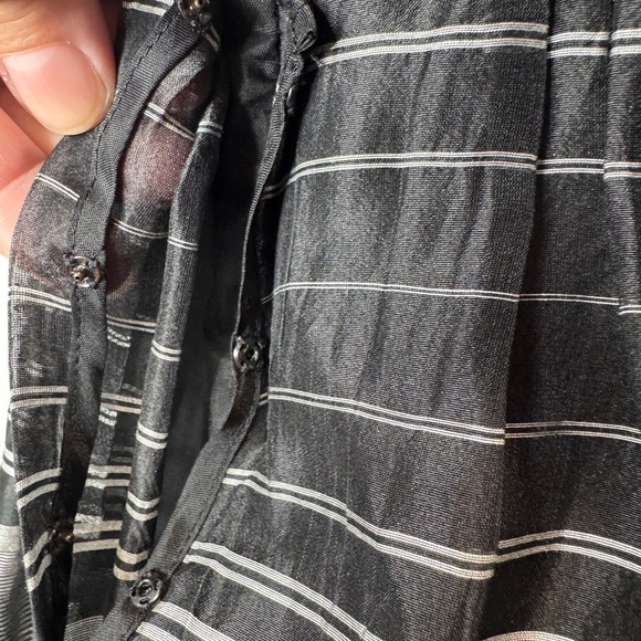 BCBGMaxAzria Strapless Organza Mini Dress Black - Picture 11 of 13